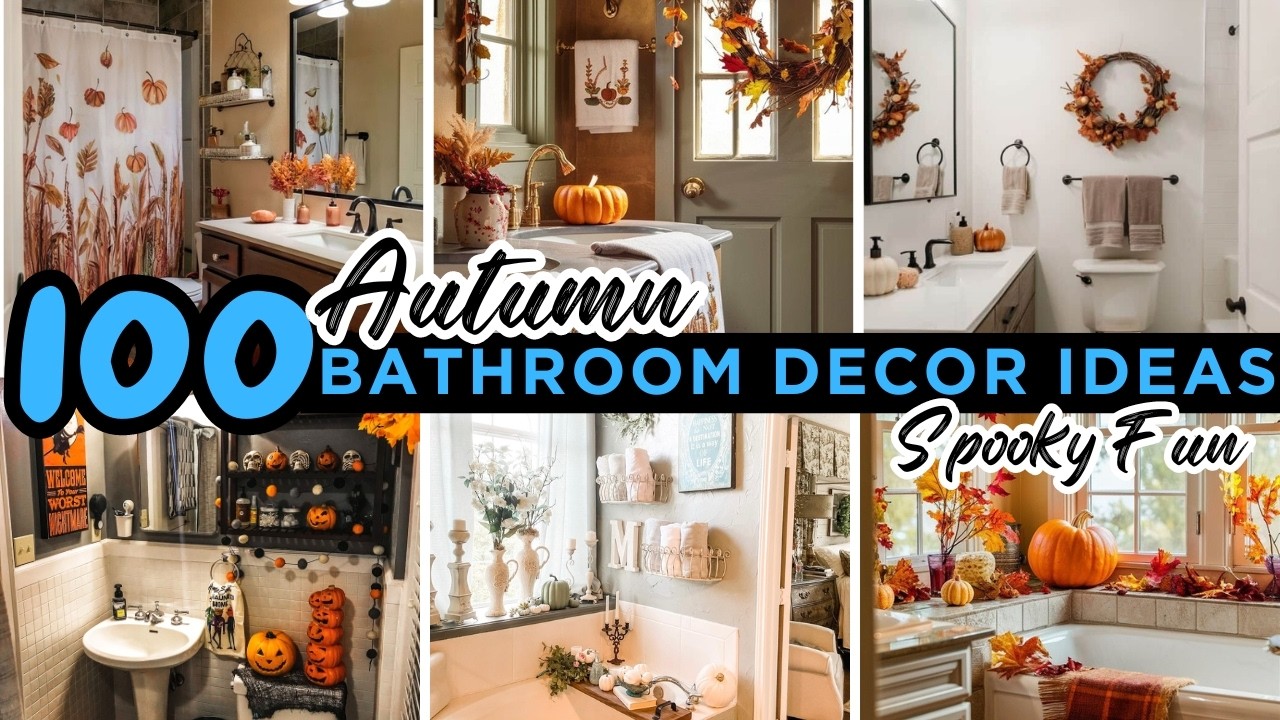 Cozy Fall Bathroom Decoration Ideas for a Warm Seasonal Retreat