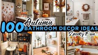 🍂 Cozy 2026’s Autumn Bathroom Decoration Ideas with Fall Restroom Accessories, Towels, Rugs