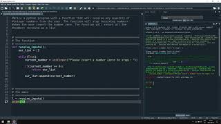 Celebrity Python Programming – Function that Reads a List of Integer Numbers from the User Profile