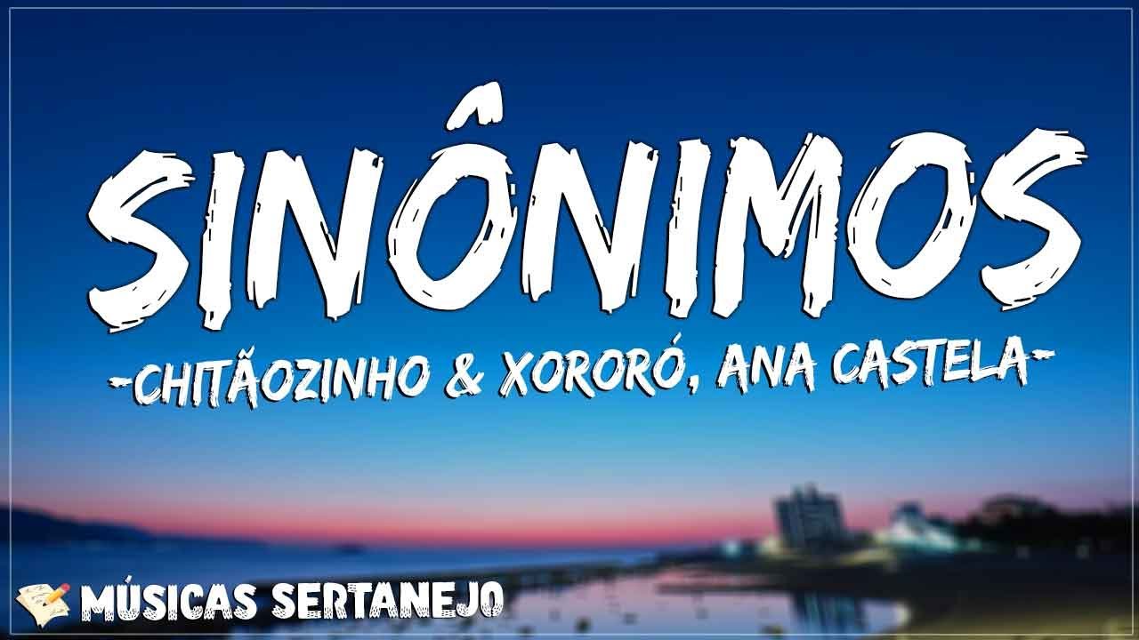 Sinônimos': Música quase foi de Zezé e Luciano, mas virou hit de novelas  com Chitãozinho, Xororó e até Ana Castela, Música