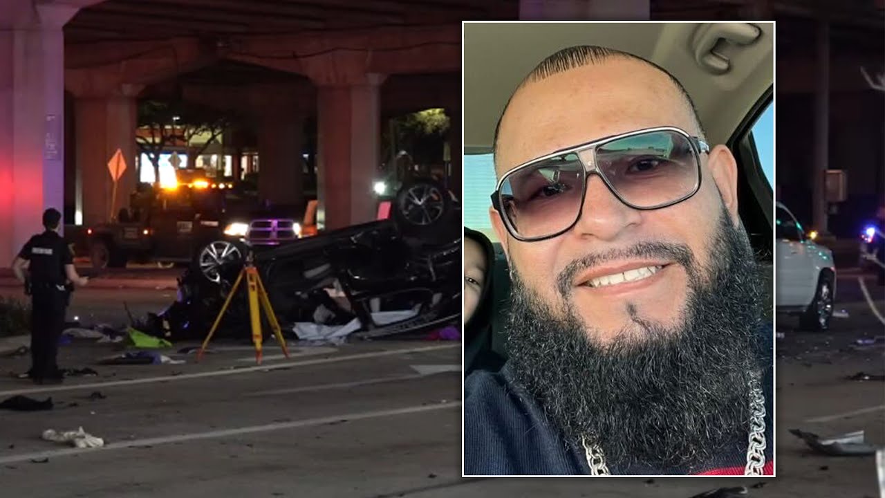 Video captures chain reaction crash that killed a father in front of ...