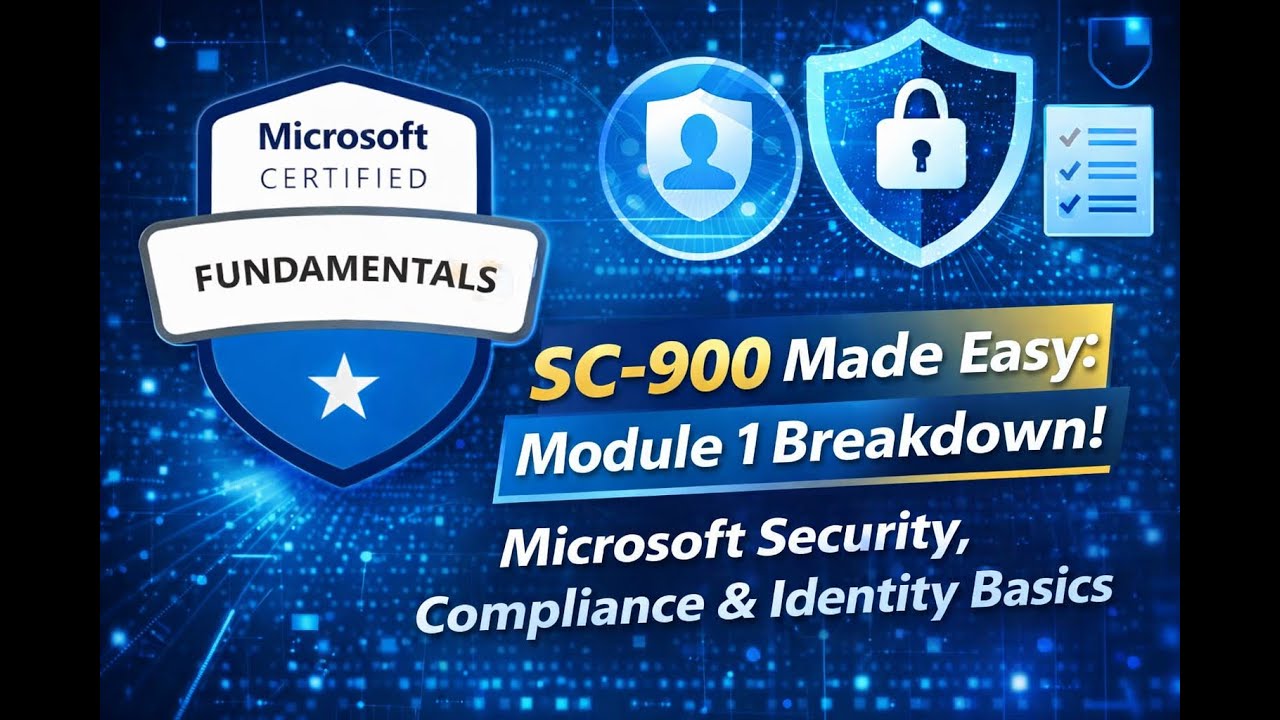SC-900 Module 1 Explained: Microsoft Security, Compliance & Identity ...