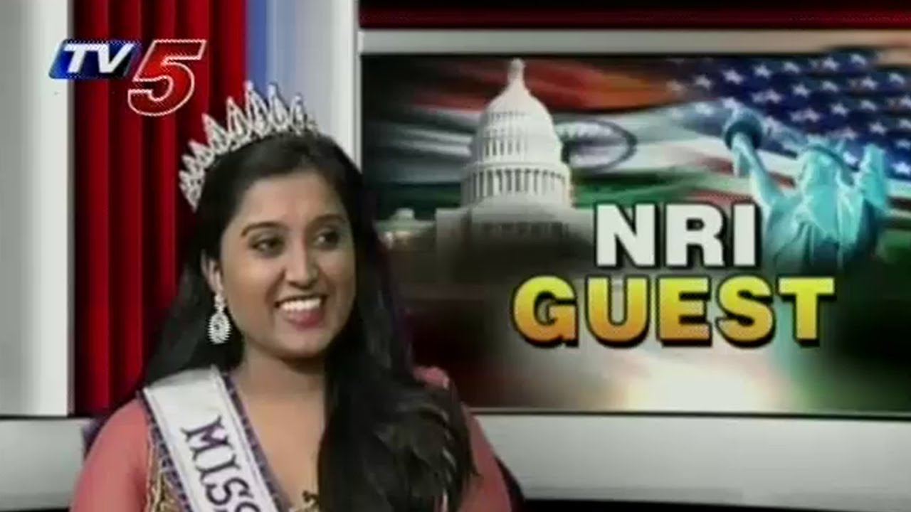 Miss South Asia Trisha Guduru With NRI Guest : TV5 News