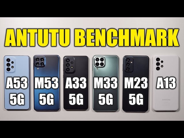Samsung A53 / M53 / A33 / M33 / M23 / A13 🔥 AnTuTu Benchmark Test ⚡