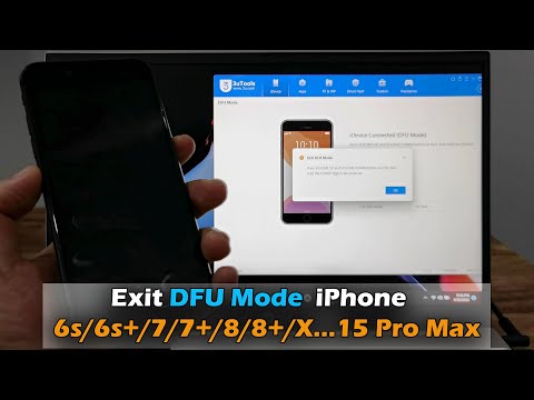 How To Exit DFU Mode iPhone 6s/6s+/7/7+/8/8+/X...15 Pro Max