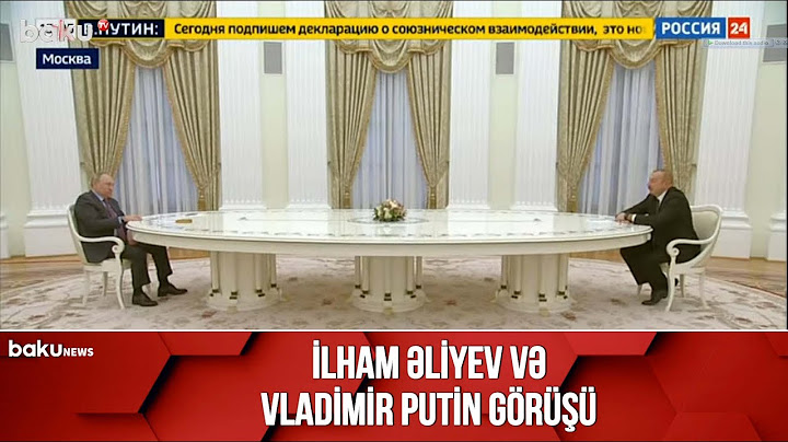 İlham Əliyev və Vladimir Putin görüşü - Canlı yayım (22.02.2022)