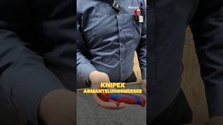 Knipex Abmanteln mit Gleitschuh und Ratsche. Weniger Kraft, sauberer Schnitt. Messe Fund. 🔧