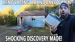 Renovating Abandoned Cabin… SHOCKING DISCOVERY MADE!