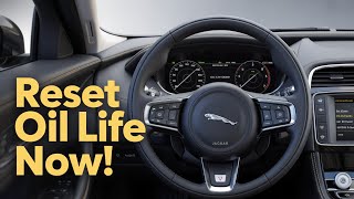 Reset Your Jaguar XE 2020-2022 Oil Life in Seconds!