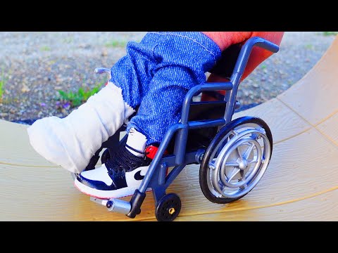 Finger Skateboard | Wheel Chair Tricks | Tech Deck Ramp | Finger boarding | Flick Trix  Finger Shoes