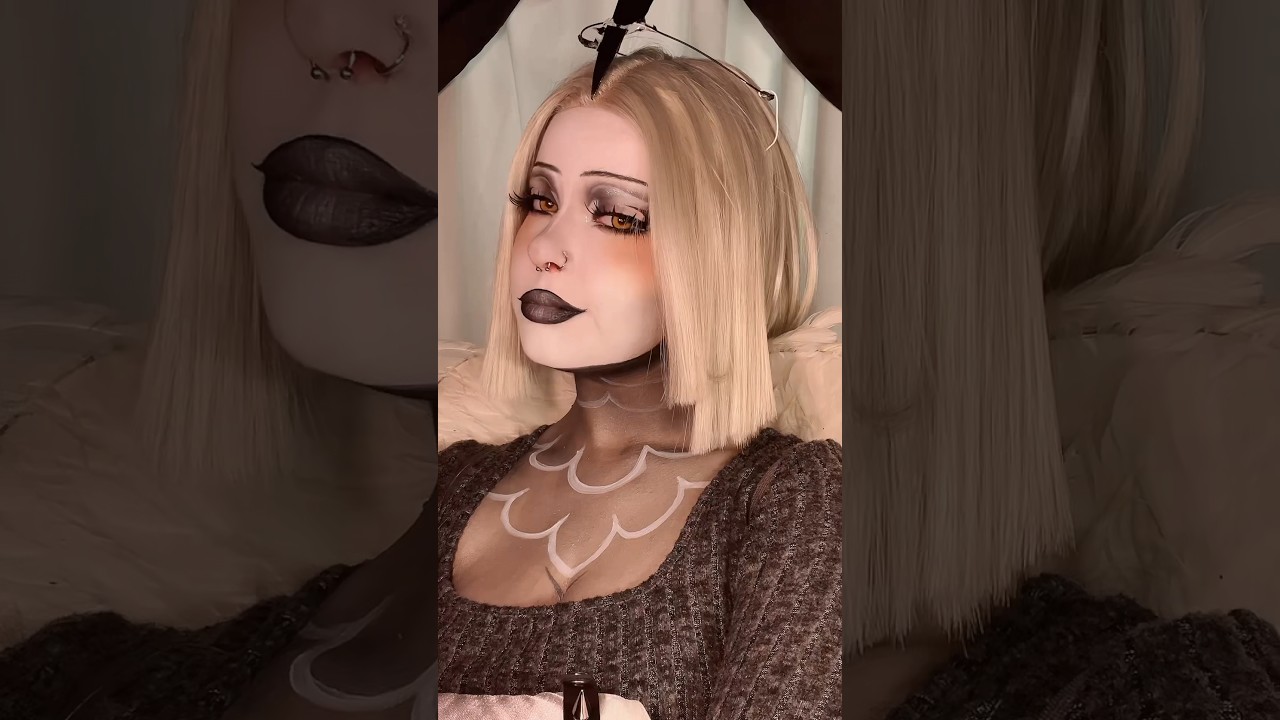 🫵🫵🫵 #makeup #cartoon #cosplayer #cosplay #hazbinhotel #lute