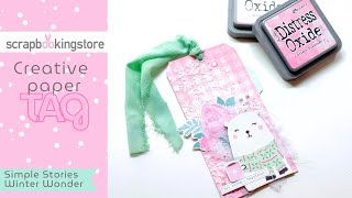 Creative Paper Tag | Winter Wonder | Scrapbooking Store