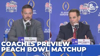 Interviews with Dan Lanning, Curt Cignetti | Peach Bowl news conference
