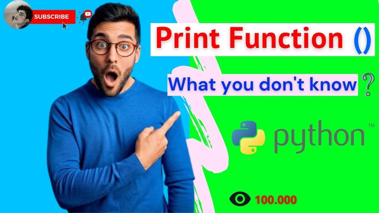 printing function () in python - YouTube