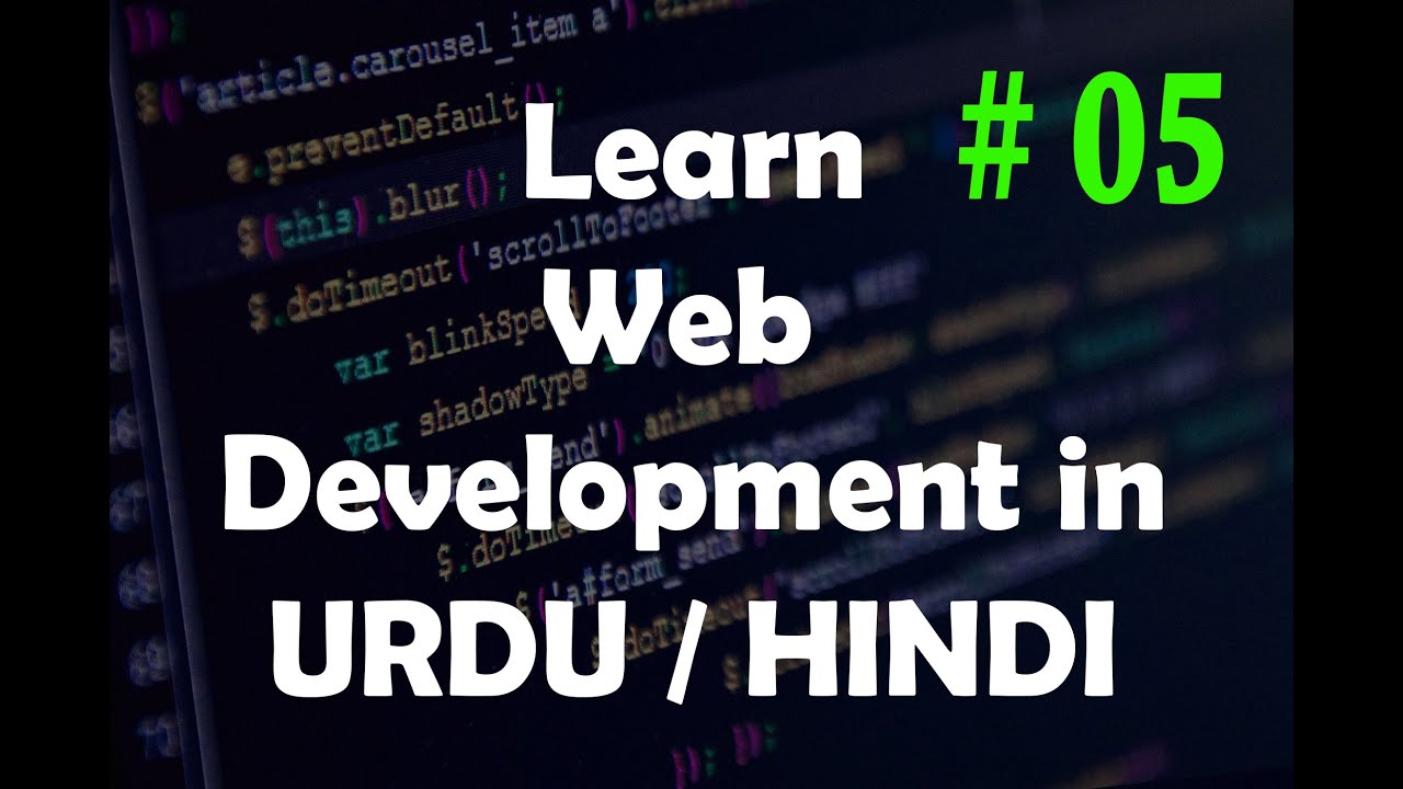 Learn HTML Basics - Linking | URDU / HINDI | - Tutorial 5 - YouTube