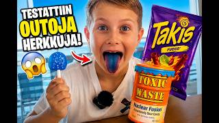 Testattiin Outoja Herkkuja 😳