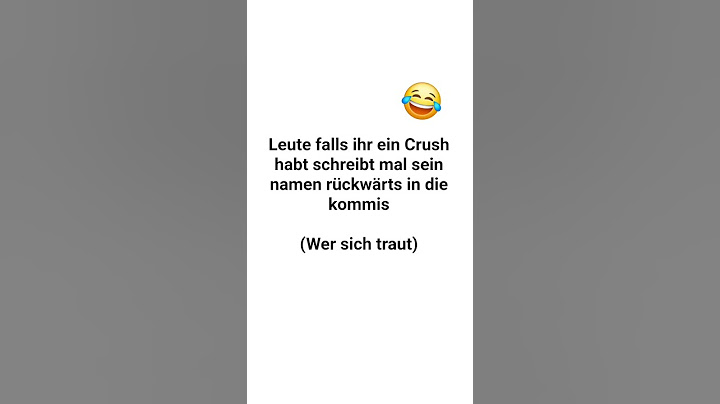 Wer traut sich?