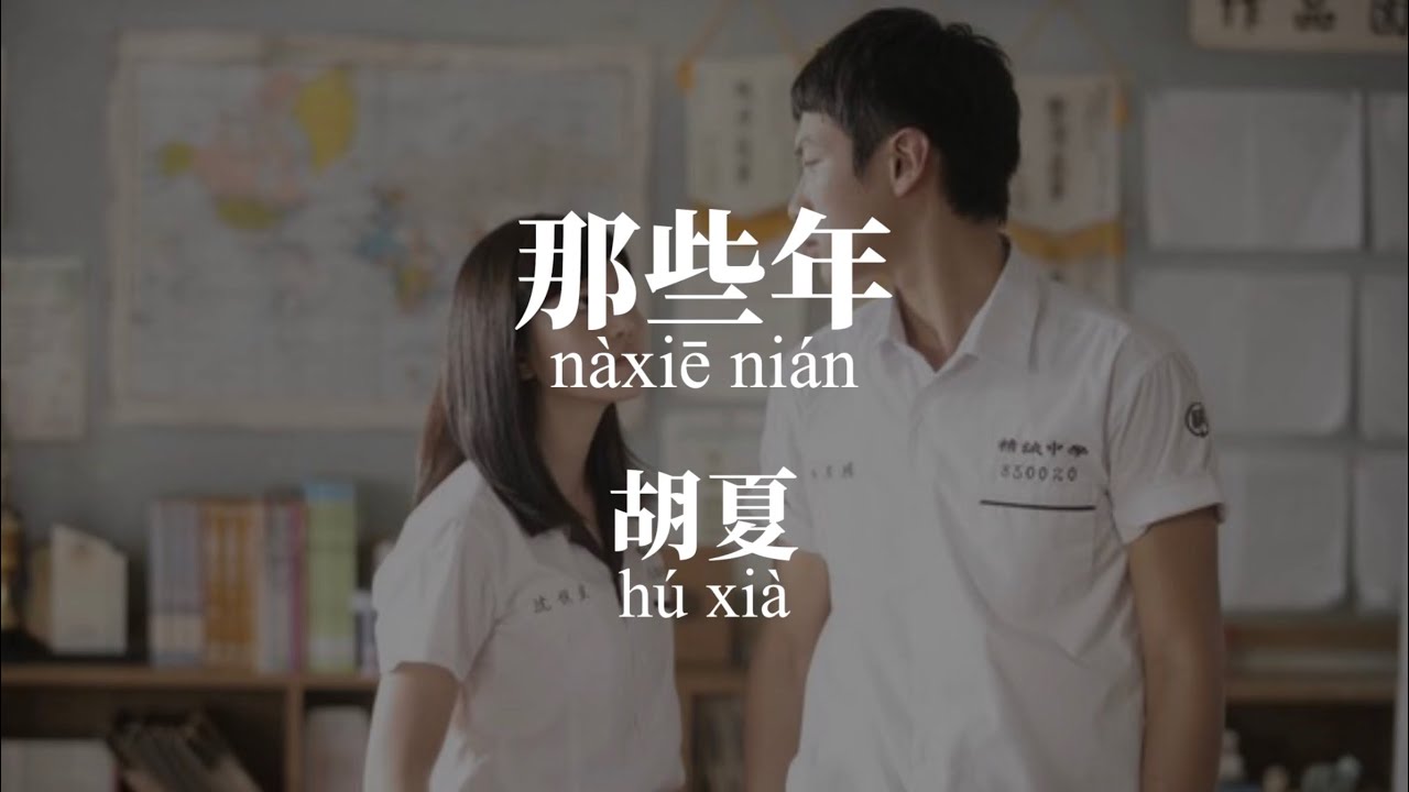 那些年Na Xie Nian - 胡夏 (Hu Xia) Chinese+Pinyin lyrics video