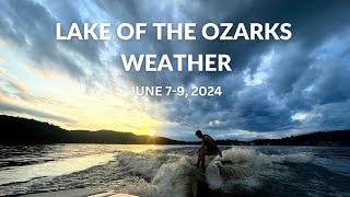 What will the weather be like this weekend at Lake of the Ozarks?