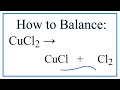 Decomposition of Copper(II) Chloride