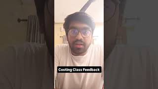 Costing class Feedback