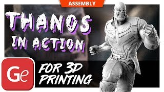 Thanos In Action 3D Printing Figurine Embly By Gambody