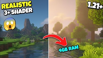 New 3+ Realistic Shader For Minecraft PE 1.21+  | Best Shader For MCPE 1.21.92+ | Low End Device 3GB