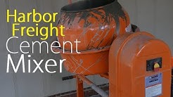 Harbor Freight Cement Mixer 3.5 Cubic Ft Test