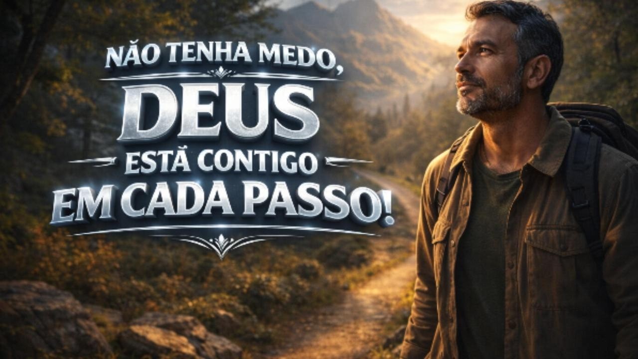 NÃO TENHA MEDO, DEUS ESTÁ CONTIGO EM CADA PASSO!