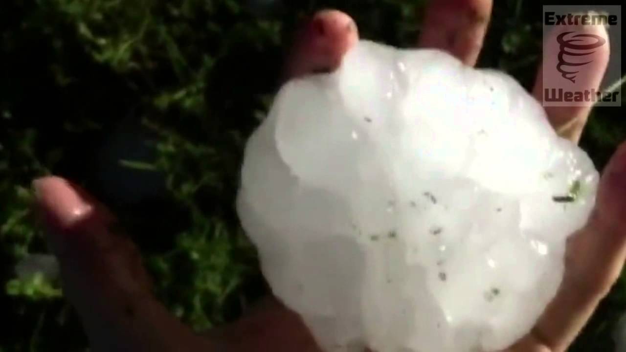 Baseball Sized Hail Texas 27 04 2015 - YouTube