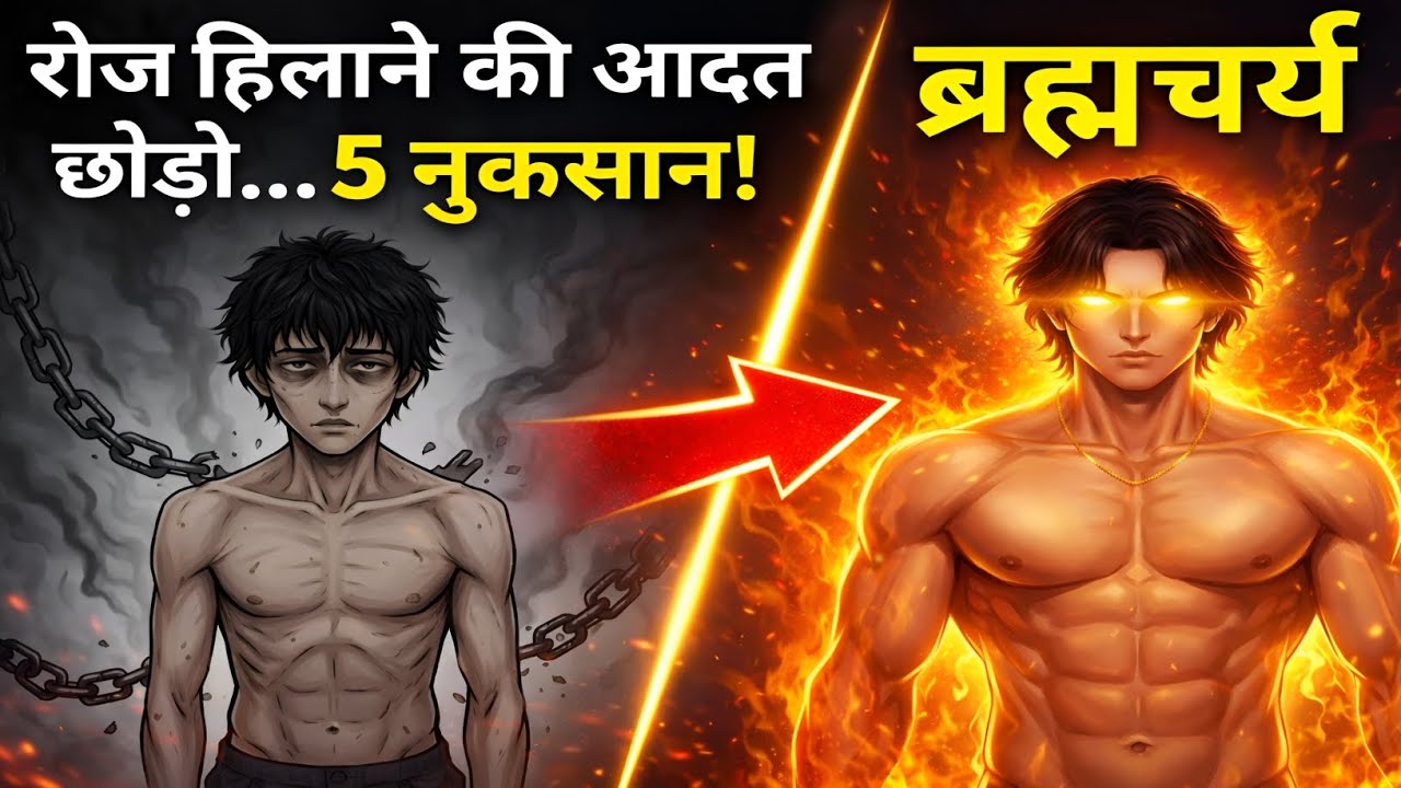 रोज़ हिलाने की आदत छोड़ो… वरना ये 5 नुकसान तुम्हें तोड़ देंगे 💀 || Brahmacharya Motivation 