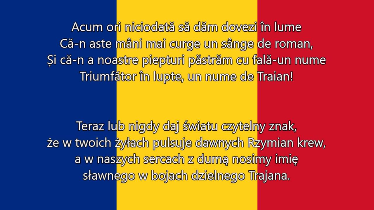 Deșteaptăte, române Hymn Rumunii (Polskie piosenki) YouTube