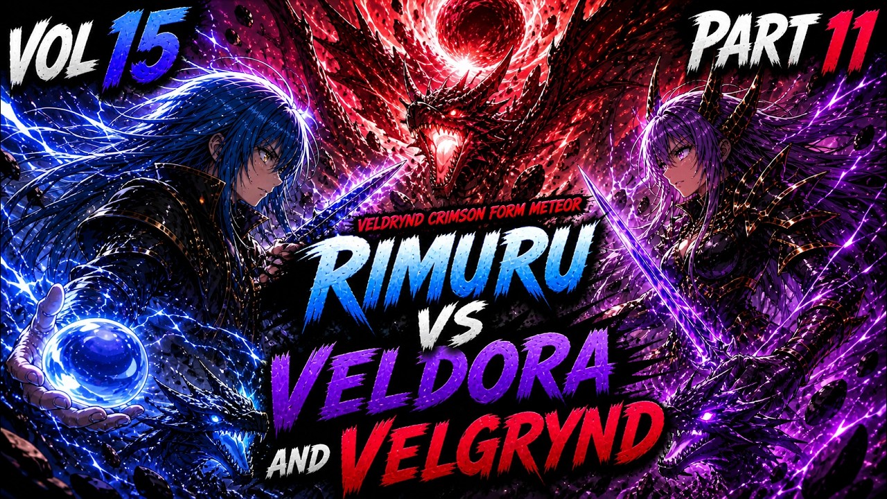 Rimuru vs Veldora & Velgrynd PART 11 😳🔥 | Light Novel VOL 15 Full Story ...