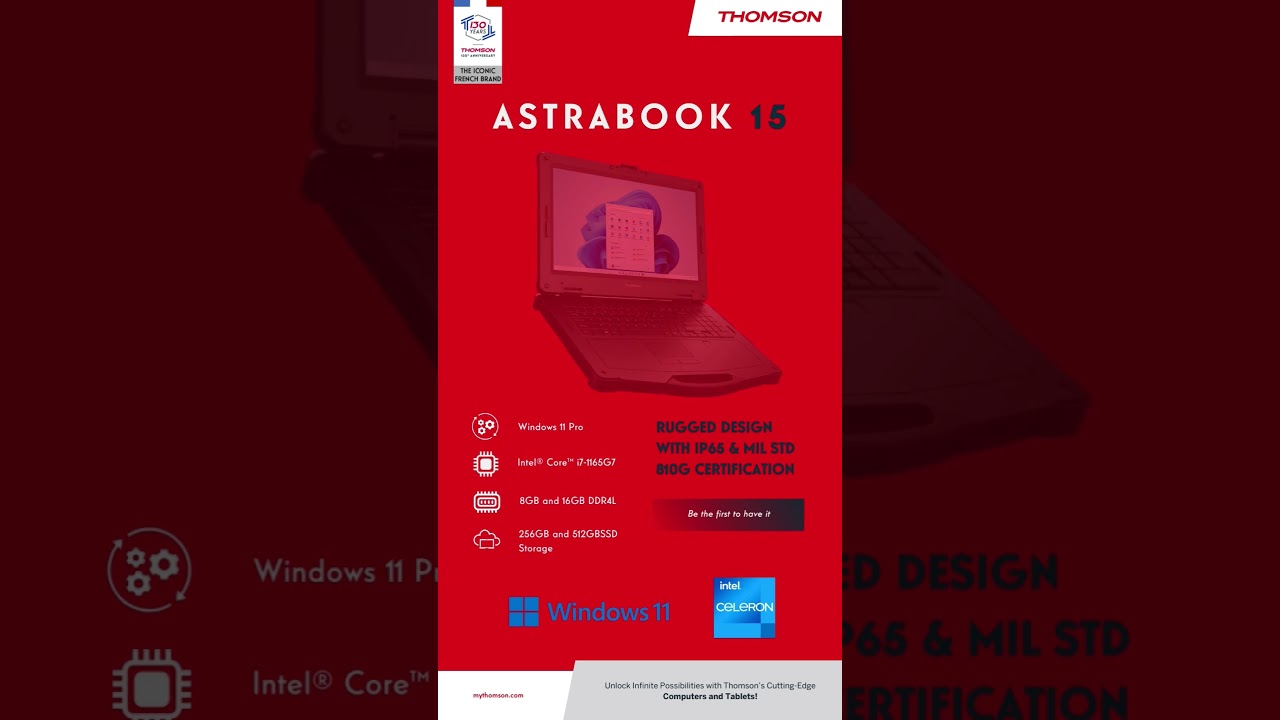 Thomson Astrabook 15 Rugged Laptop 15-inch 