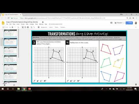 Transformations Drag & Drop Preview (for Google Slides)