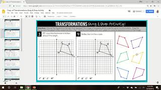 Transformations Drag & Drop Preview (for Google Slides)