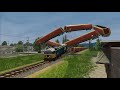【電車】はふみきり信号なしで踏切を通過します・こどもアニメ Railroad Crossing