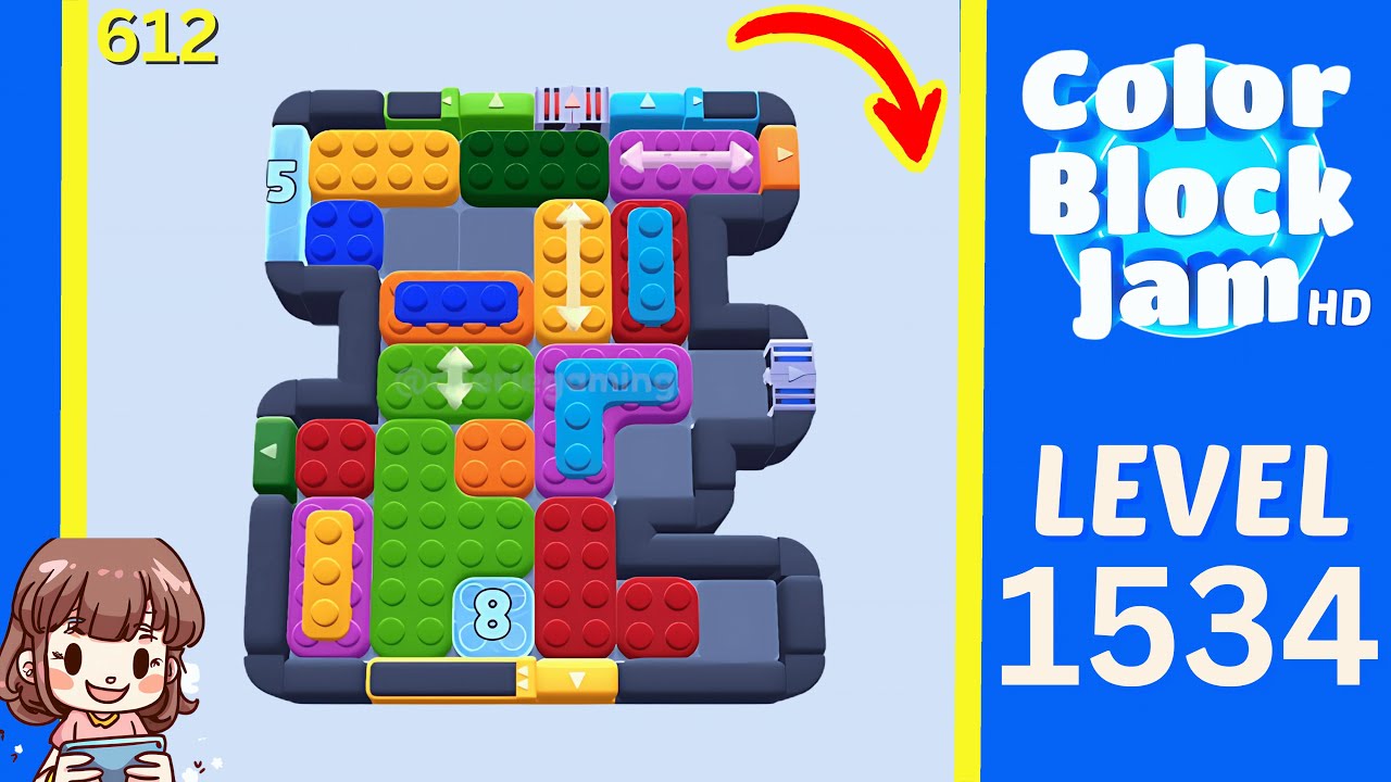 Color Block Jam Level 612 (1534) Solution Walkthrough - YouTube