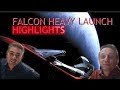 FALCON HEAVY LAUNCH HIGHLIGHTS + BOOSTER FAIL + REACTION