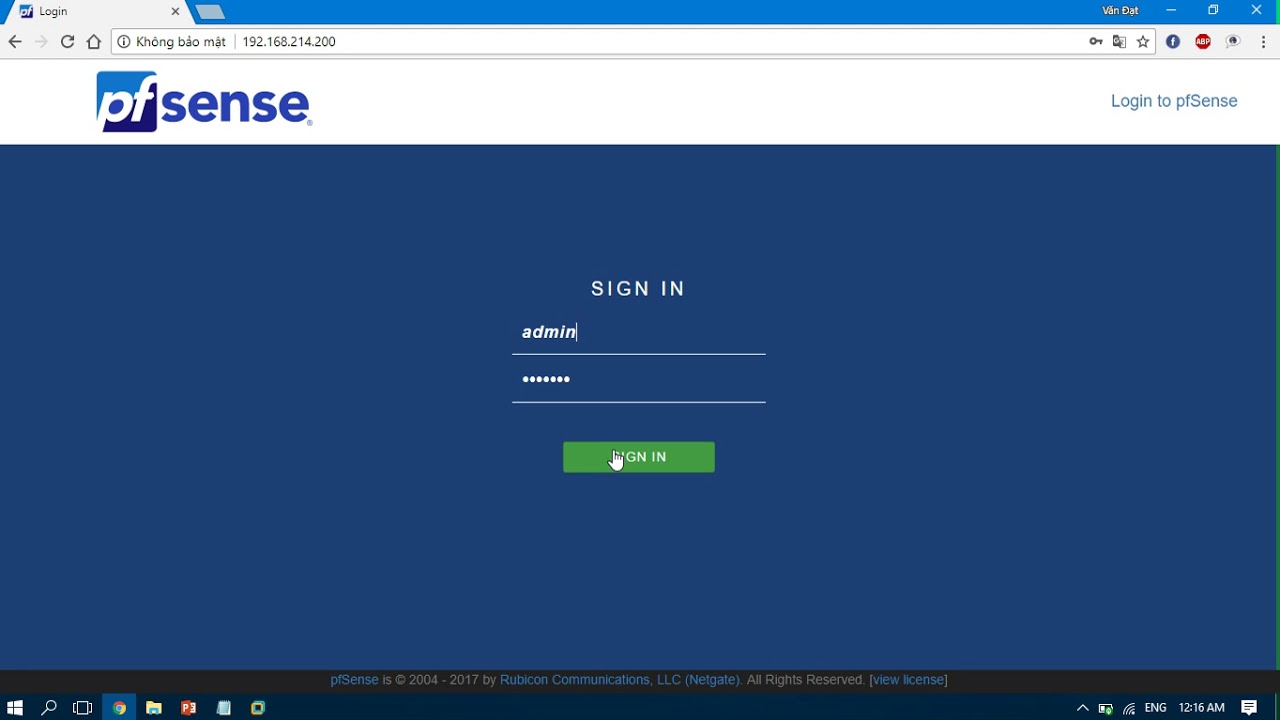 video demo setup pfsense và windows 7 - YouTube