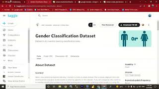 شرح Gender Classification Dataset لعلم وتحليل البيانات