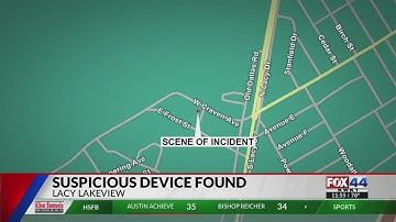 Suspicious device leads to evacuation of Lacy Lakeview neighborhood