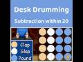 Practice subtraction within 20 using this desk drumming brain break to battle the Summer Slide