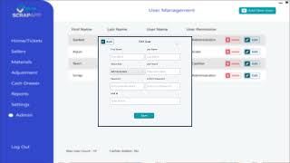 How To Use The Admin Panel And Setup Users In The Buyscrapapp System.