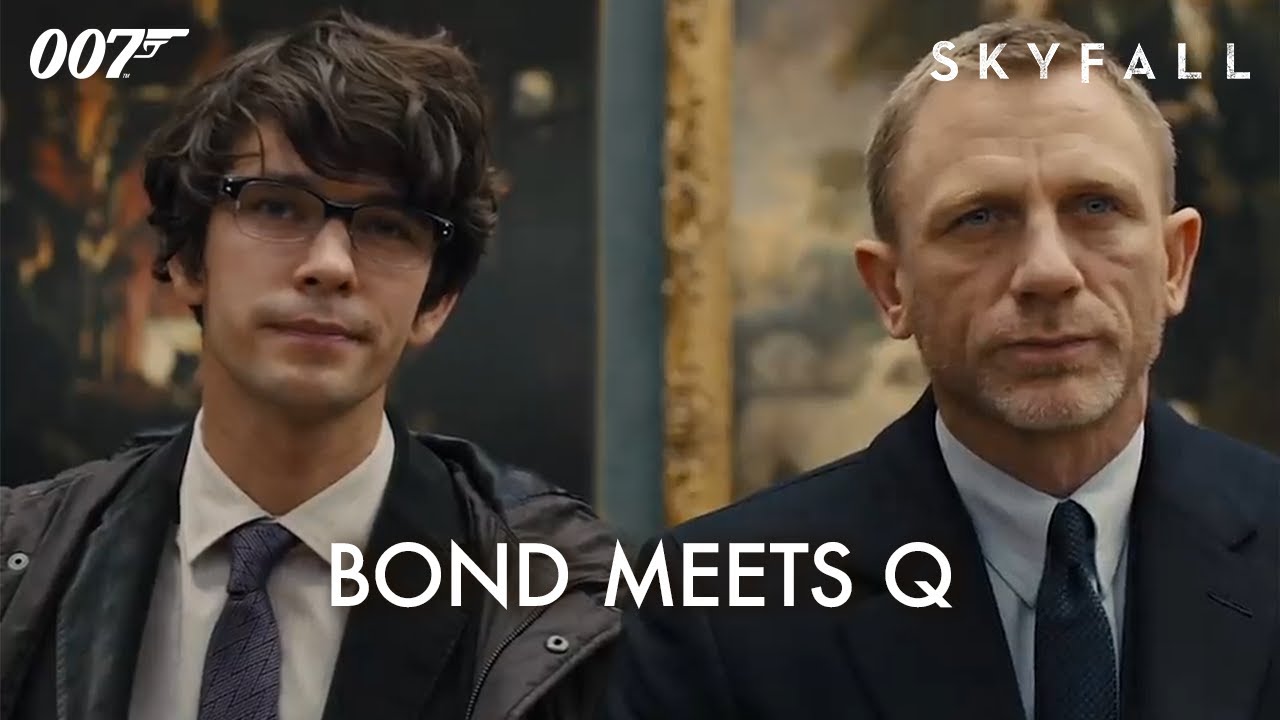 SKYFALL 007 Meets Q Daniel Craig Ben Whishaw James Bond