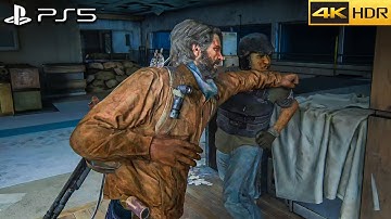 The Last of Us Part 1 Remake PS5 - Aggressive Gameplay / Hospital (Grounded No Damage) 4K / 60FPS