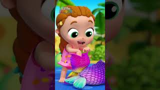 Mermaid Song | Sing Along Songs for Kids | Moonbug Kids Karaoke Time | #shorts