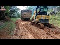 Evakuasi Truck Buah Sawit//Excavator Vi0 50