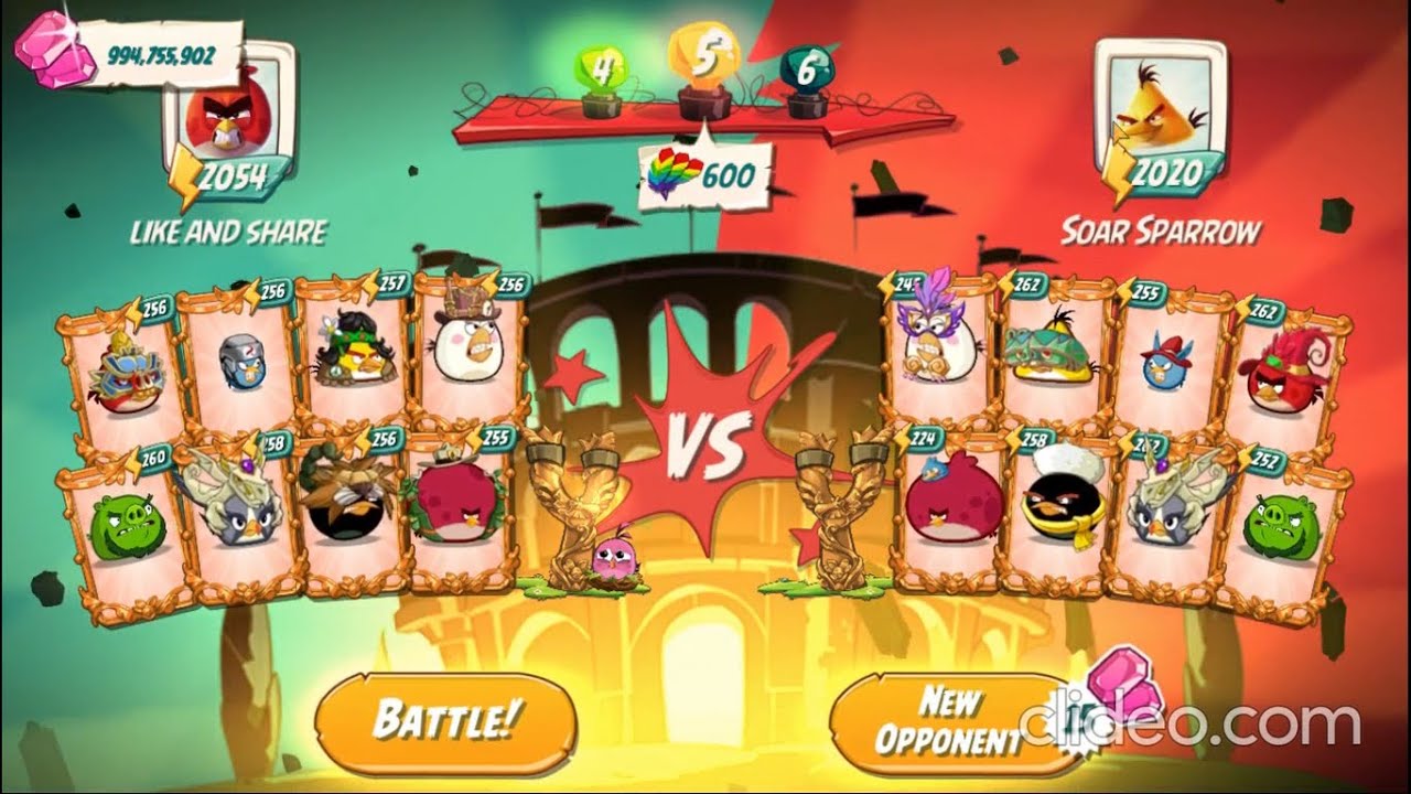 Angry Birds 2 Battle With 2000+ FP Players In Arena CVC MEBC [Angry Birds Gamingclips]