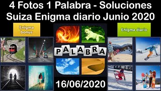 4 Fotos 1 Palabra - Suiza - 16/06/2020 - Junio 2020 - Enigma diario + Enigma bonus - Solucion